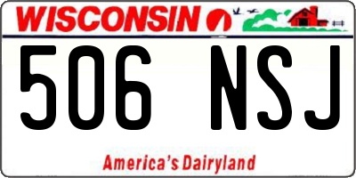 WI license plate 506NSJ
