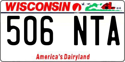 WI license plate 506NTA