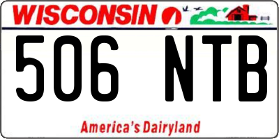 WI license plate 506NTB