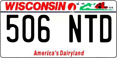 WI license plate 506NTD