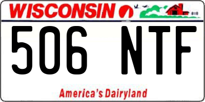 WI license plate 506NTF