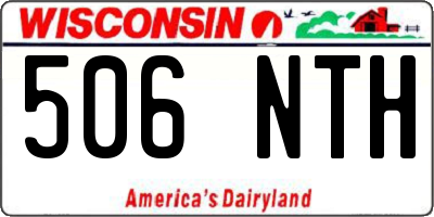 WI license plate 506NTH