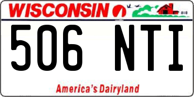 WI license plate 506NTI