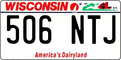 WI license plate 506NTJ