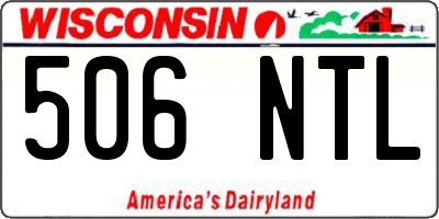 WI license plate 506NTL