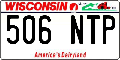 WI license plate 506NTP