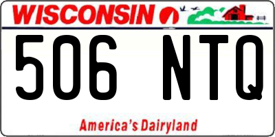 WI license plate 506NTQ