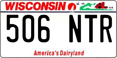 WI license plate 506NTR