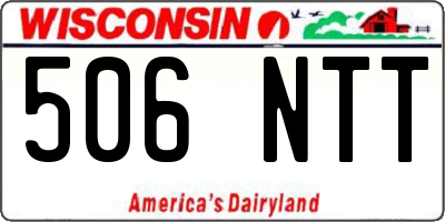 WI license plate 506NTT