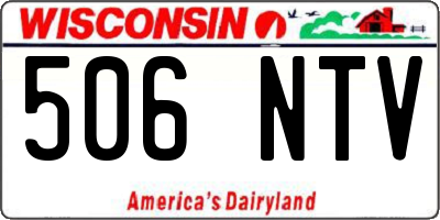 WI license plate 506NTV