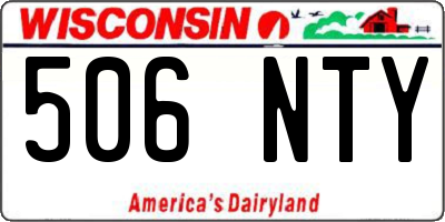 WI license plate 506NTY