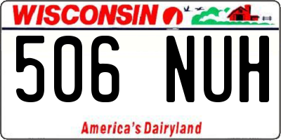 WI license plate 506NUH