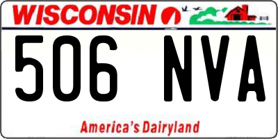 WI license plate 506NVA