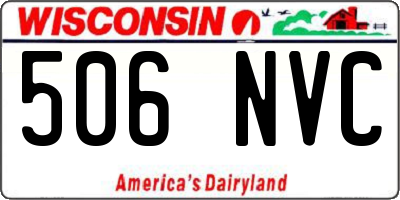 WI license plate 506NVC