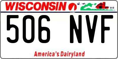 WI license plate 506NVF
