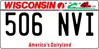 WI license plate 506NVI