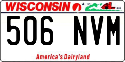WI license plate 506NVM