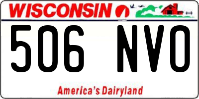WI license plate 506NVO