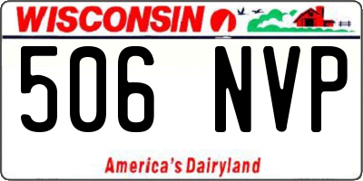 WI license plate 506NVP