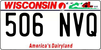 WI license plate 506NVQ
