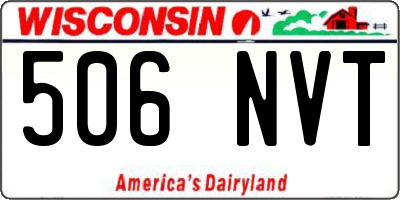 WI license plate 506NVT