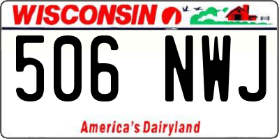 WI license plate 506NWJ