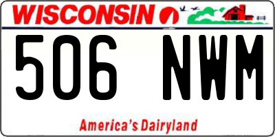 WI license plate 506NWM
