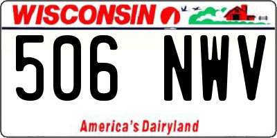 WI license plate 506NWV
