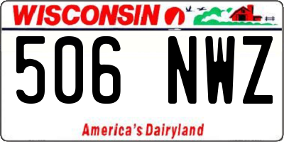 WI license plate 506NWZ