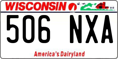 WI license plate 506NXA