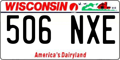 WI license plate 506NXE