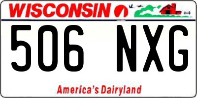 WI license plate 506NXG