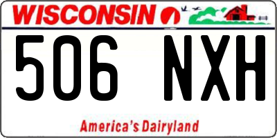 WI license plate 506NXH