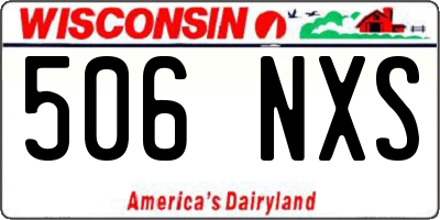 WI license plate 506NXS