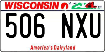 WI license plate 506NXU