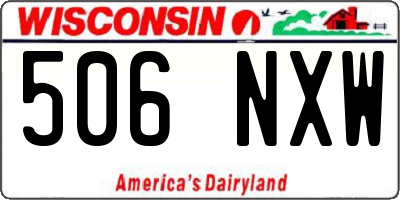 WI license plate 506NXW