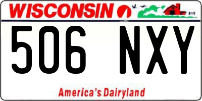 WI license plate 506NXY