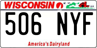 WI license plate 506NYF