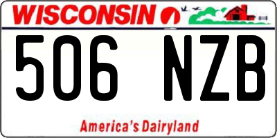 WI license plate 506NZB