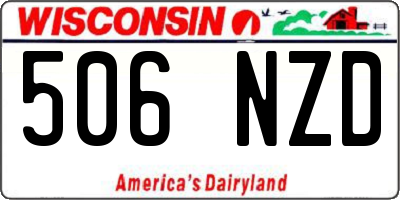 WI license plate 506NZD