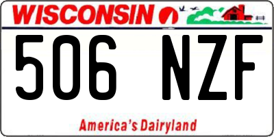 WI license plate 506NZF