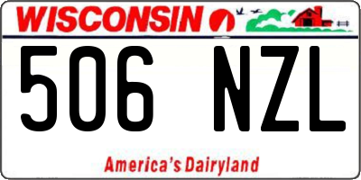 WI license plate 506NZL