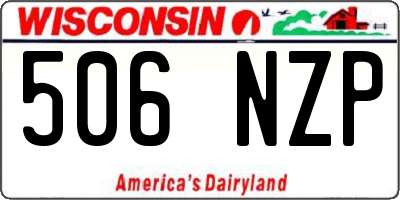 WI license plate 506NZP