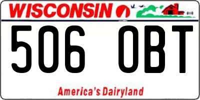 WI license plate 506OBT