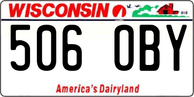 WI license plate 506OBY