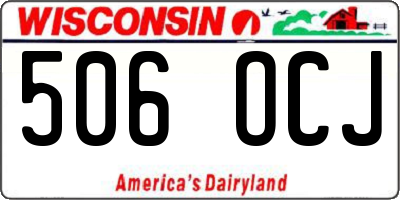 WI license plate 506OCJ