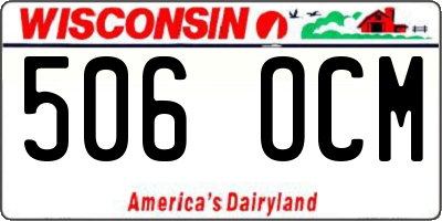 WI license plate 506OCM