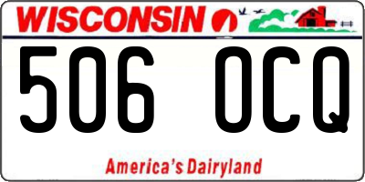 WI license plate 506OCQ