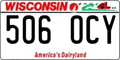 WI license plate 506OCY
