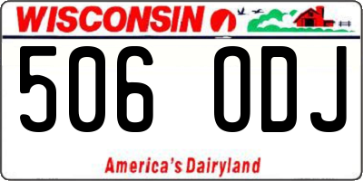 WI license plate 506ODJ